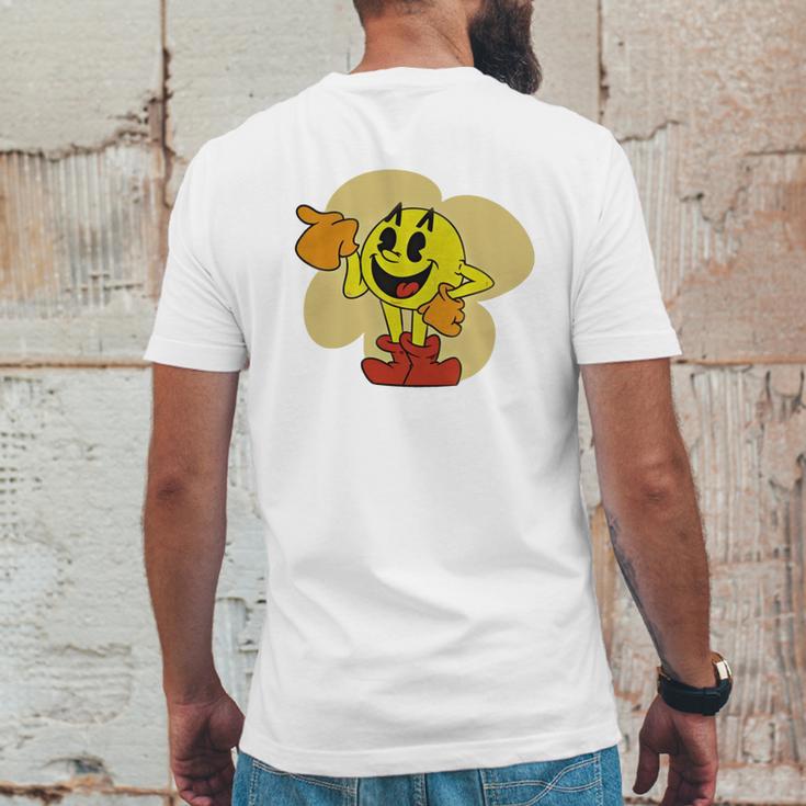 Pac Man T-Shirt Mens Back Print T-shirt Funny Gifts