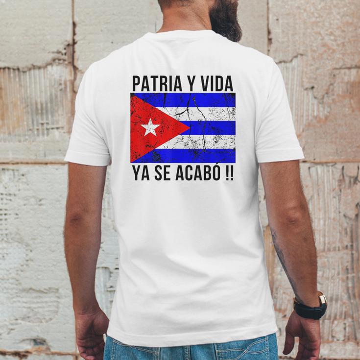 Patria Y Vida Ya Se Acabo Mens Back Print T-shirt Funny Gifts