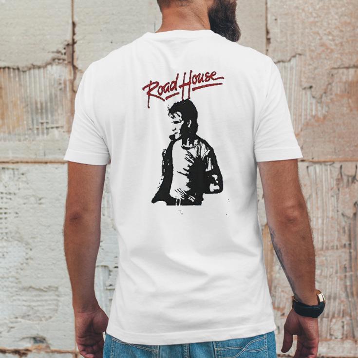 Patrick Swayze Road House Mens Back Print T-shirt Funny Gifts