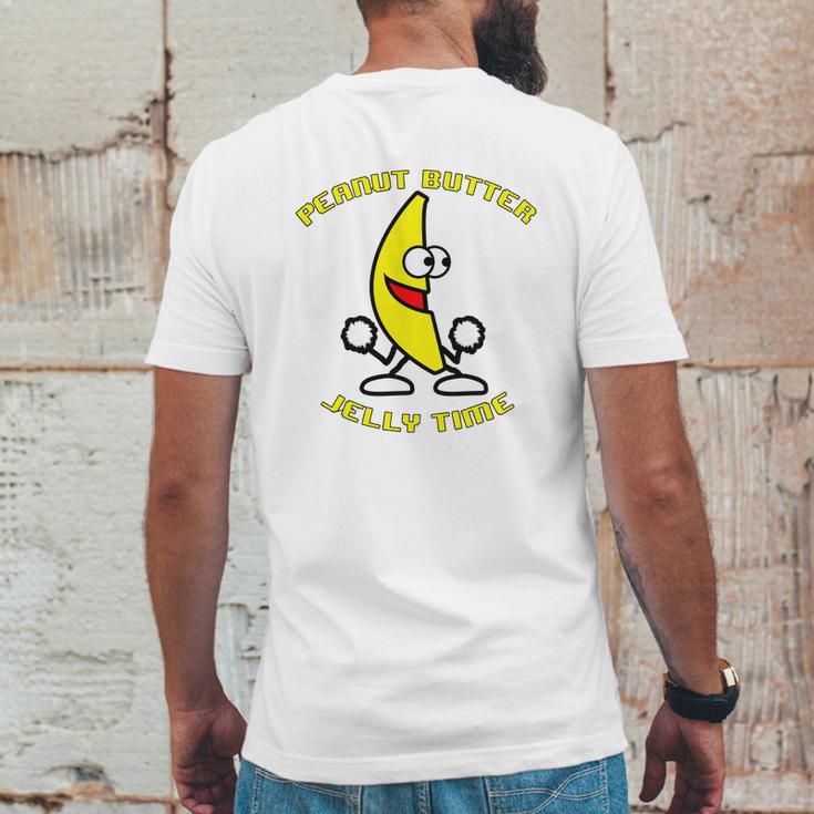 Peanut Butter Jelly Time Mens Back Print T-shirt Funny Gifts