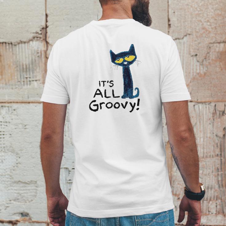 Pete The Cat Its All Groovy Mens Back Print T-shirt Funny Gifts