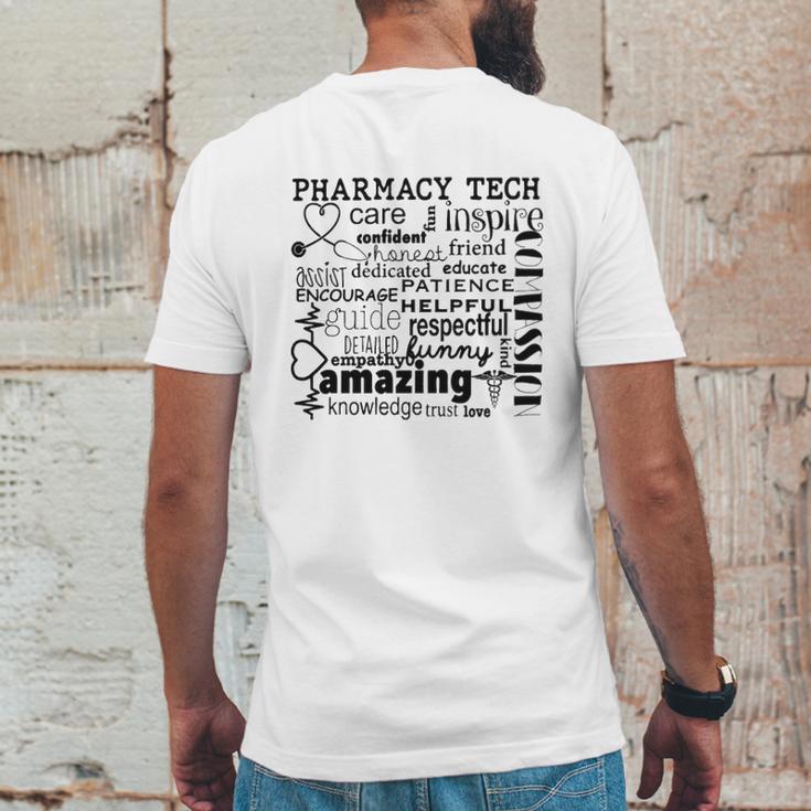 Pharmacy Tech Appreciation Mens Back Print T-shirt Funny Gifts