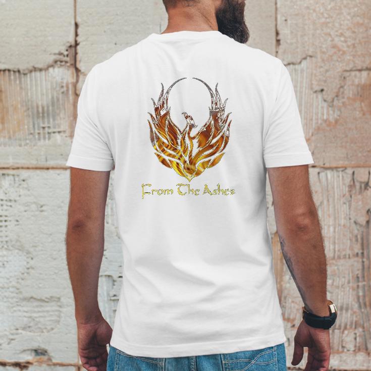 Phoenix Rising From The Ashes Mens Back Print T-shirt Funny Gifts