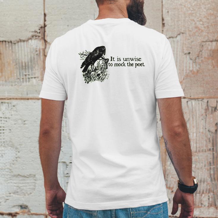 Poet Ash Mens Back Print T-shirt Funny Gifts