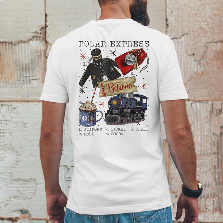 Polar Express Believe Mens Back Print T-shirt Funny Gifts