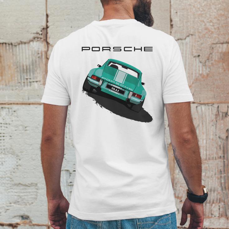 Porsche 912 Mens Back Print T-shirt Funny Gifts