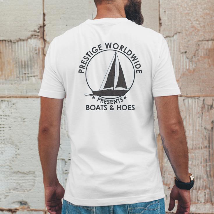 Prestige Worldwide Funny Cool Boats And Hoes Graphic Humor Mens Back Print T-shirt Funny Gifts