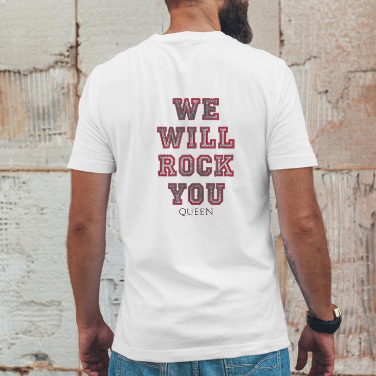 Queen Official We Will Rock You Pink Mens Back Print T-shirt Funny Gifts