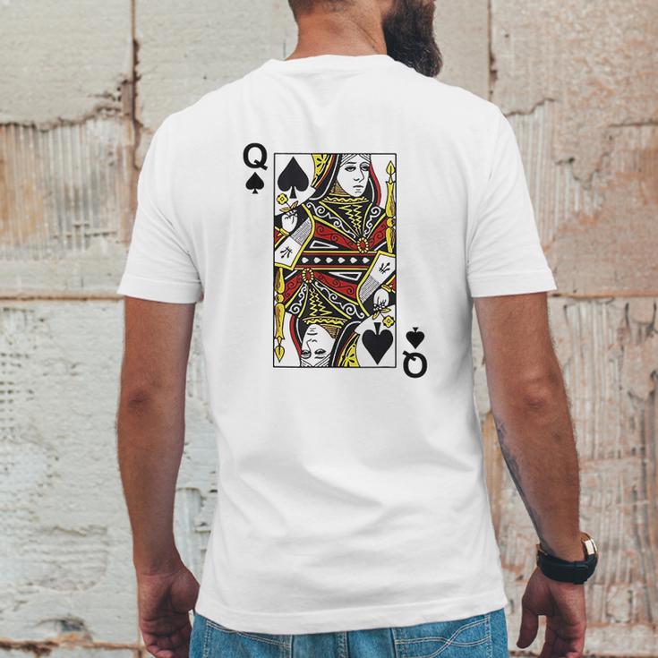 Queen Of Spades Mens Back Print T-shirt Funny Gifts