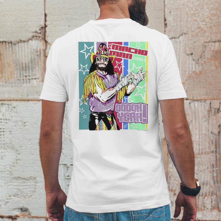 Randy Macho Man Savage Wrestling Mens Back Print T-shirt Funny Gifts