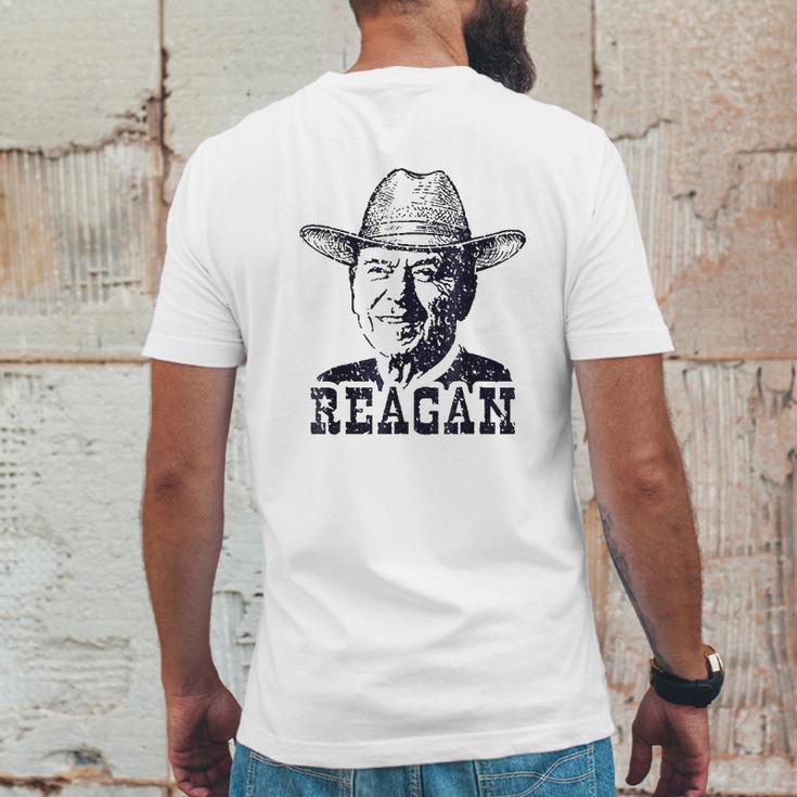 Reagan Face Mens Back Print T-shirt Funny Gifts