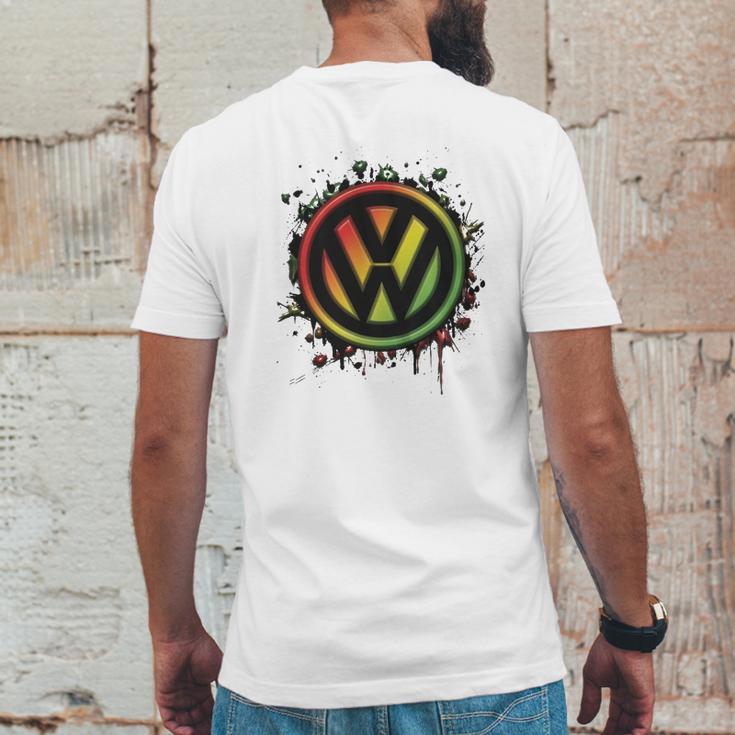 Reggae Volkswagen Mens Back Print T-shirt Funny Gifts