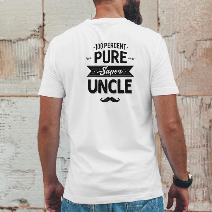 Mens Relative Gift Super Uncle Grandpa Men Mens Back Print T-shirt Funny Gifts