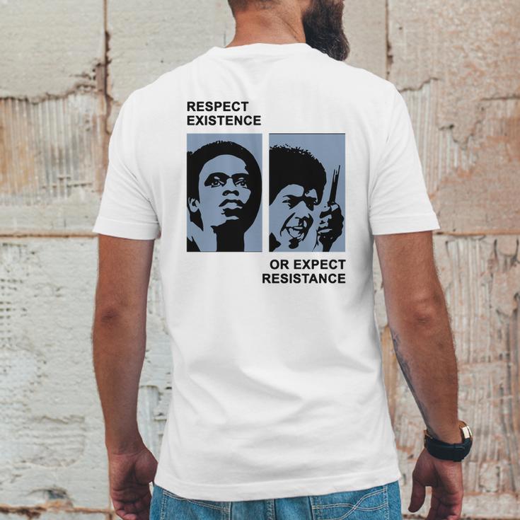 Respect Existence Or Expect Resistance Shirt Mens Back Print T-shirt Funny Gifts