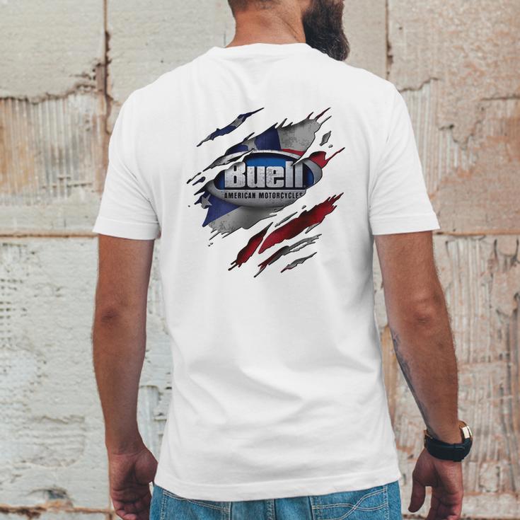 Ripped Buell Mens Back Print T-shirt Funny Gifts