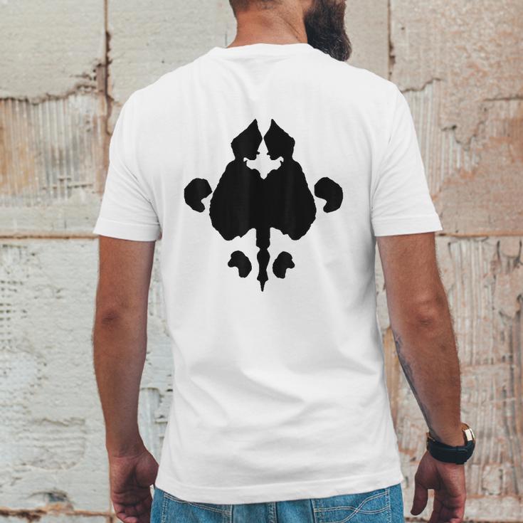 Rorschach Test Mens Back Print T-shirt Funny Gifts