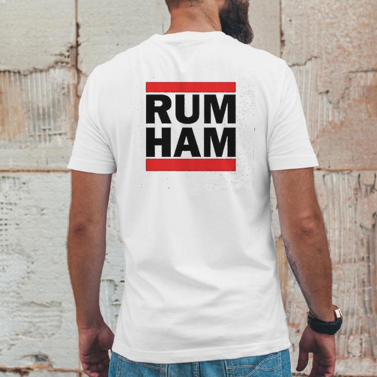 Rum Ham Funny Logo Parody Mens Back Print T-shirt Funny Gifts