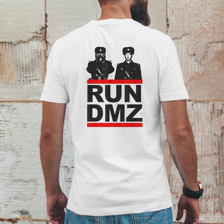 Run Dmz Funny Communist North Korea Mens Back Print T-shirt Funny Gifts