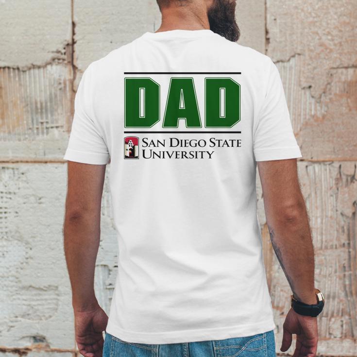 San Diego State University Proud Dad Parents Day Mens Back Print T-shirt Funny Gifts