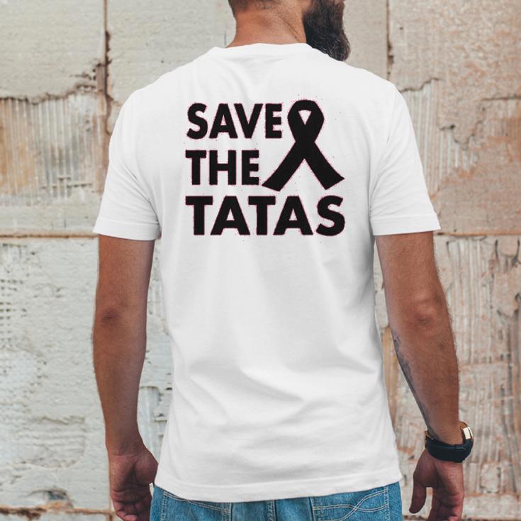 Save The Tatas Mens Back Print T-shirt Funny Gifts