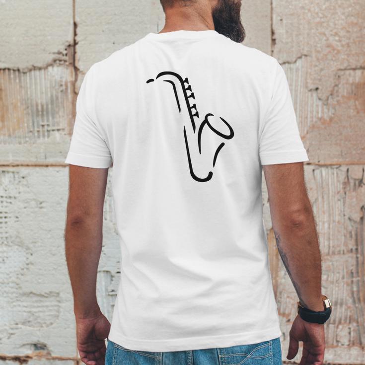 Saxophone T-Shirts - Mens T-Shirt Mens Back Print T-shirt Funny Gifts