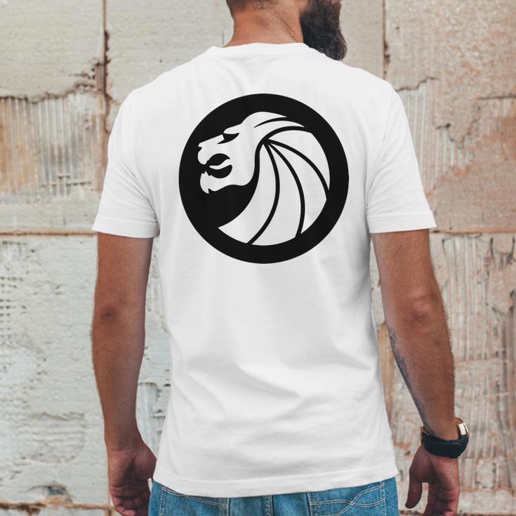 Seven Lions Mens Back Print T-shirt Funny Gifts