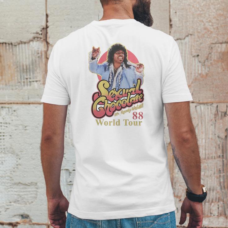 Sexual Chocolate Mr Randy Watson World Mens Back Print T-shirt Funny Gifts