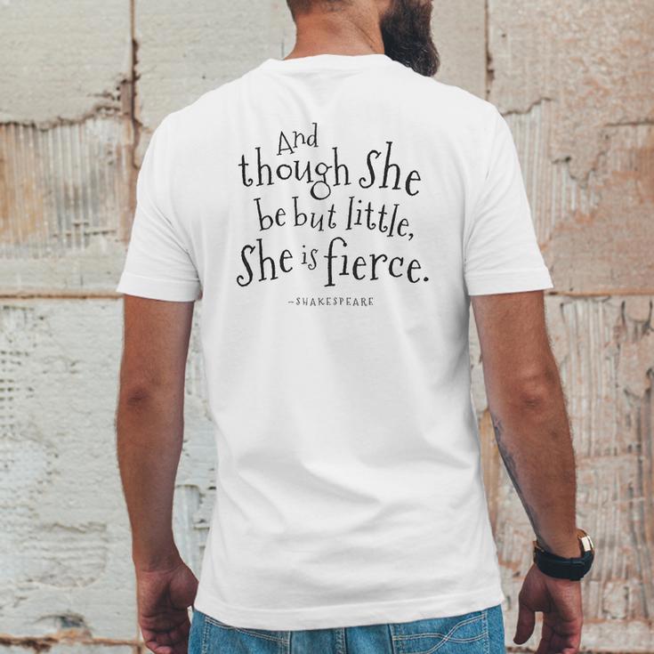 She Be But Little Shakespeare Mens Back Print T-shirt Funny Gifts