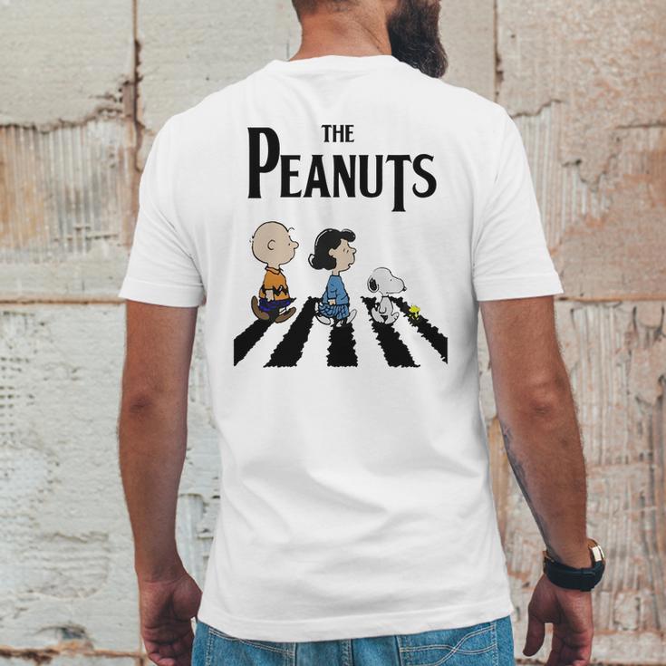 Shirt Peanuts Abbey Road Mens Back Print T-shirt Funny Gifts