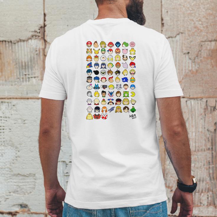 Smash Bros Ultimate Life Stocks Mens Back Print T-shirt Funny Gifts