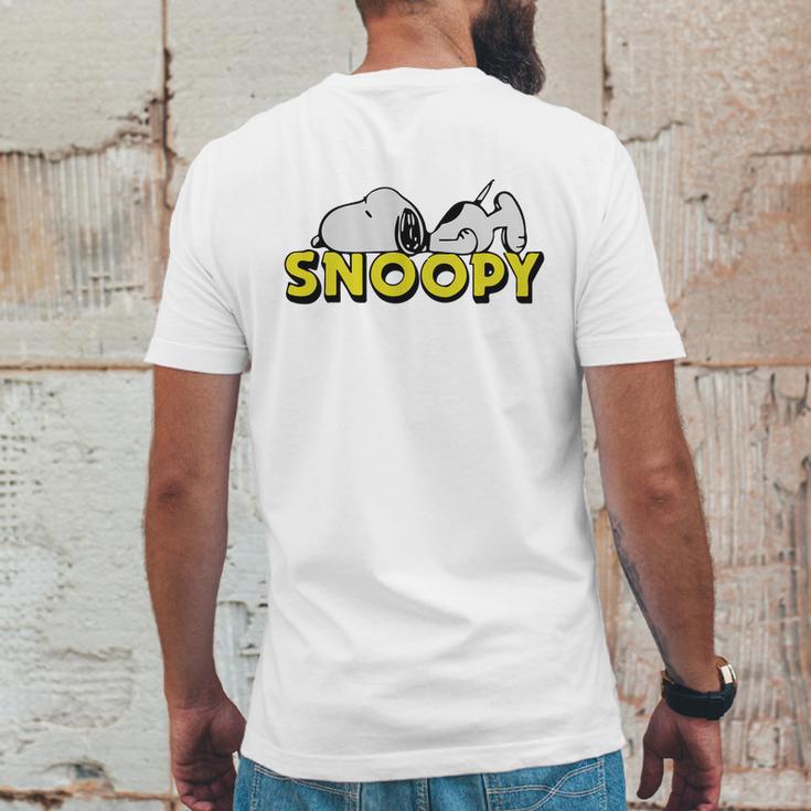 Snoopy Sleep Mens Back Print T-shirt Funny Gifts