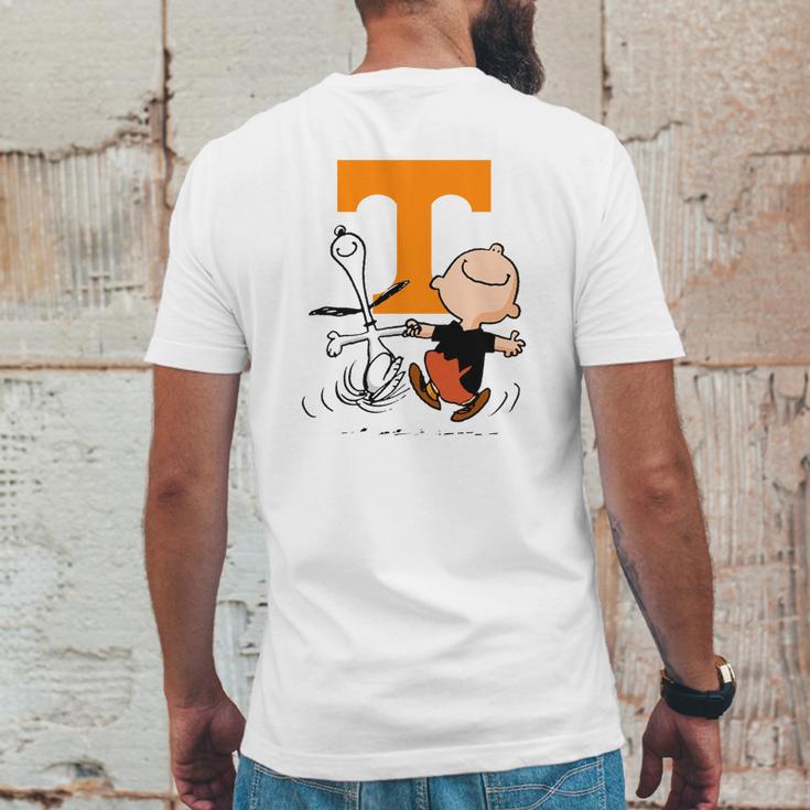 Snoopy Tennessee Volunteers Fans Mens Back Print T-shirt Funny Gifts