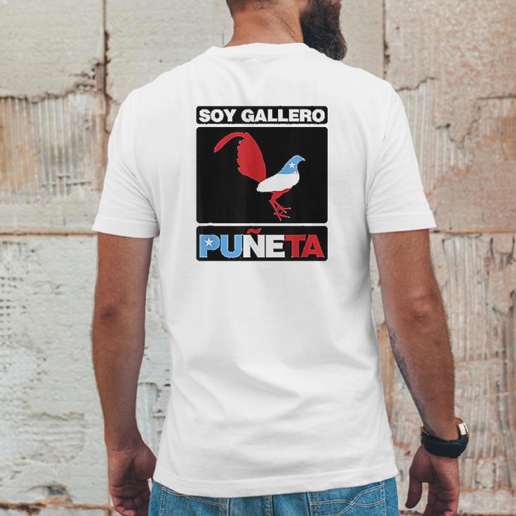 Soy Gallero Boricua Mens Back Print T-shirt Funny Gifts