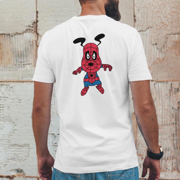 Spider Snoopy Mens Back Print T-shirt Funny Gifts