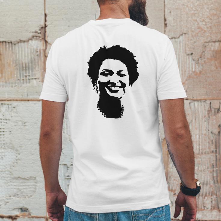 Stacey Abrams Portrait Gift Mens Back Print T-shirt Funny Gifts