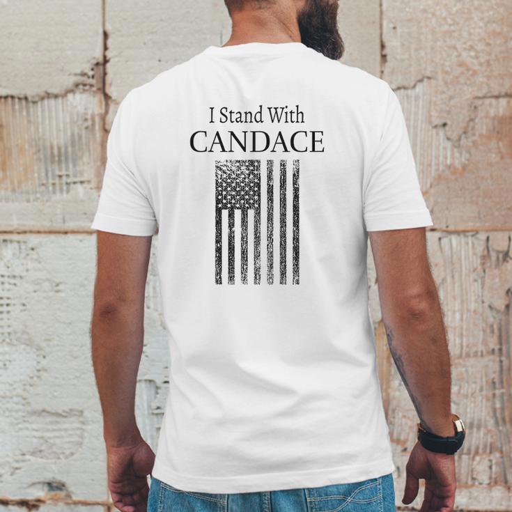 I Stand With Candace Patriot Usa Flag Red Pill Mens Back Print T-shirt Funny Gifts