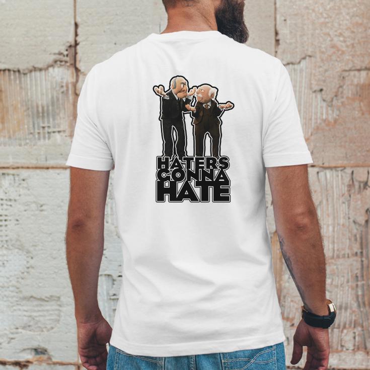 Statler And Waldorf - Haters Gonna Hate Mens Back Print T-shirt Funny Gifts