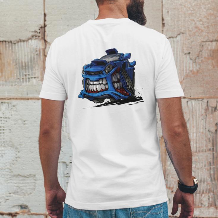 Subaru Monster Mens Back Print T-shirt Funny Gifts