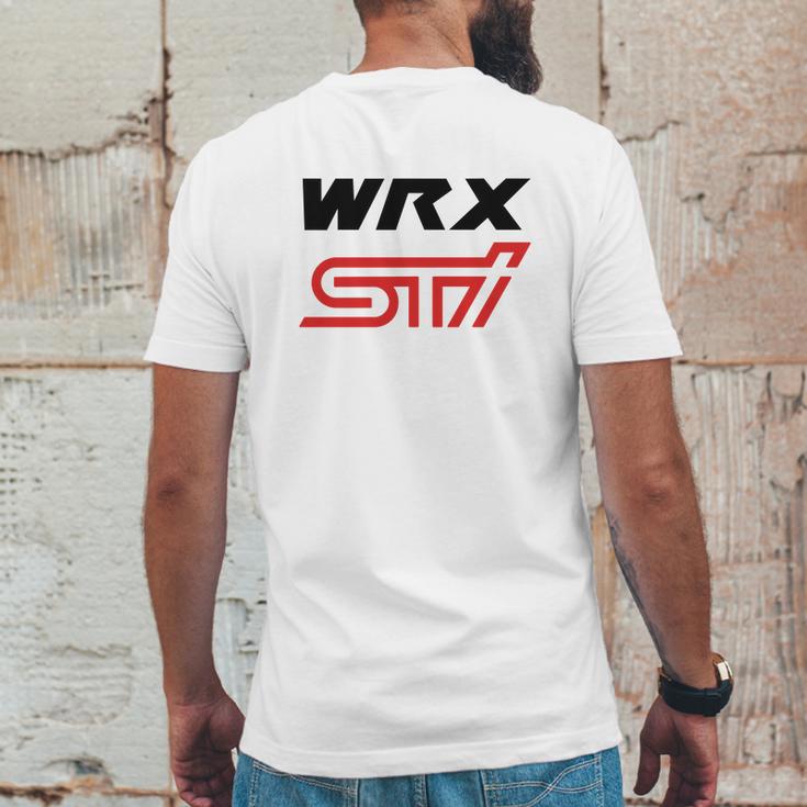 Subaru Wrx Sti Logo Mens Back Print T-shirt Funny Gifts