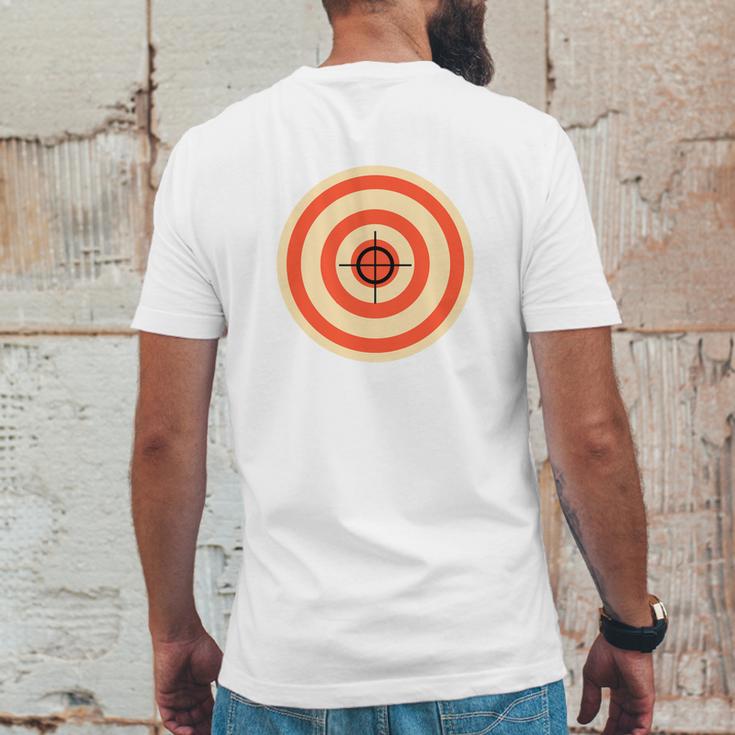 Target Funny Printed On The Back Bulls Eye Gift Tee Mens Back Print T-shirt Funny Gifts