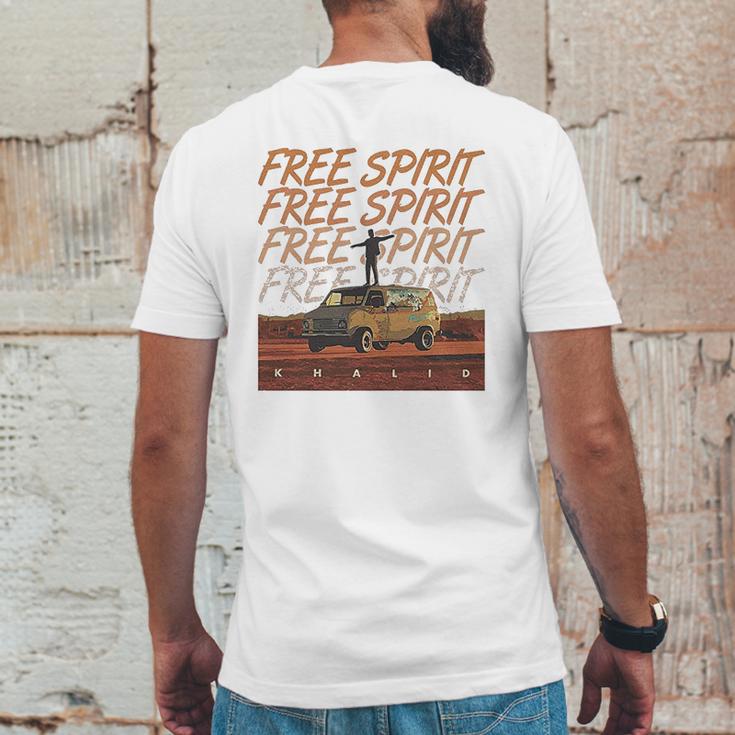 Threadz Free Spirit Khalid Mens Back Print T-shirt Funny Gifts