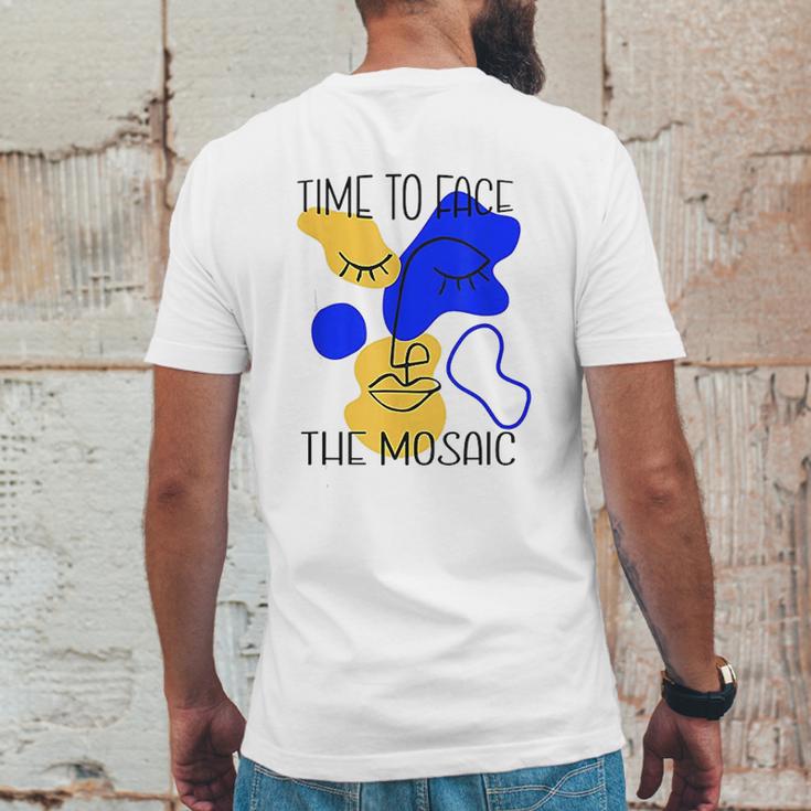 Time To Face The Mosaic Funny Creative Art Gift Mens Back Print T-shirt Funny Gifts