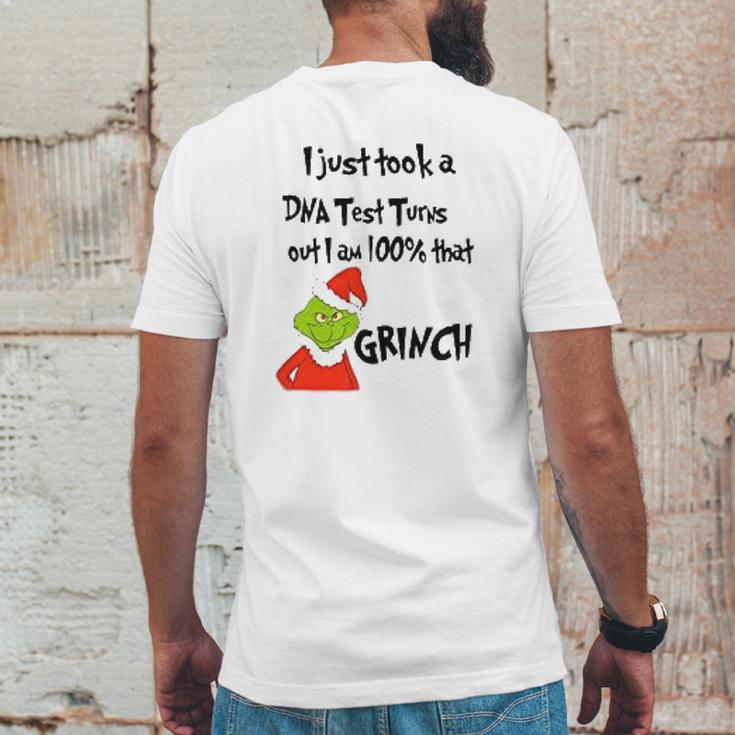 I Took A Dna Test Turns Out I Am That Grinch Mens Back Print T-shirt Funny Gifts