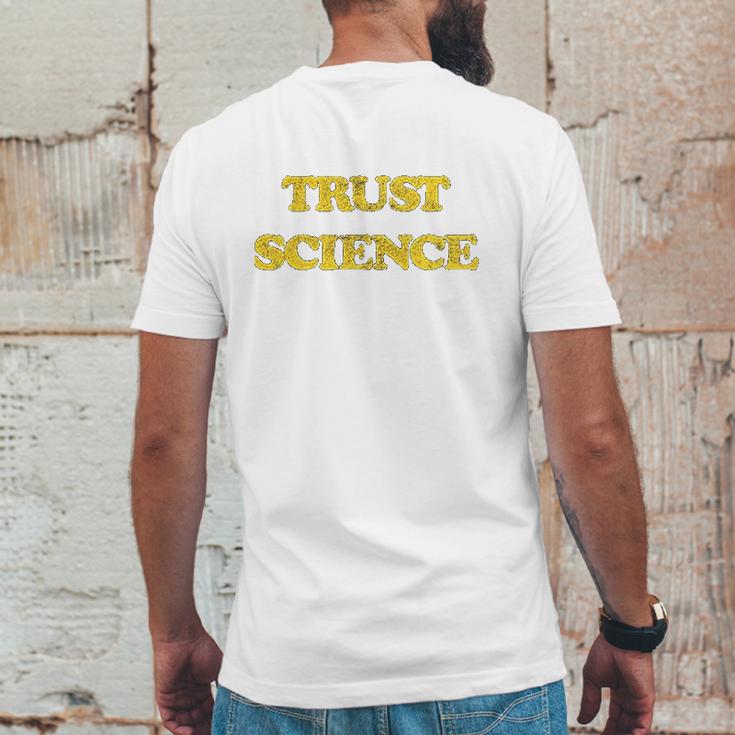 Trust Science Social Distancing Mens Back Print T-shirt Funny Gifts