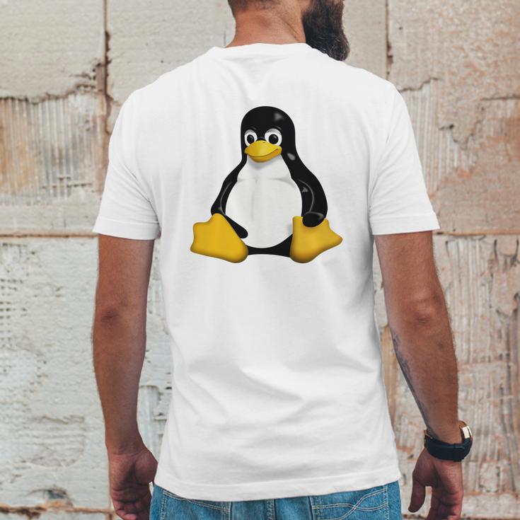 Tux Penguin Linux Official Mascot Logo Icon T-Shirt Mens Back Print T-shirt Funny Gifts