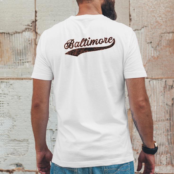 Ugp Campus Apparel Hometown Baseball Script Hometown Mens Back Print T-shirt Funny Gifts