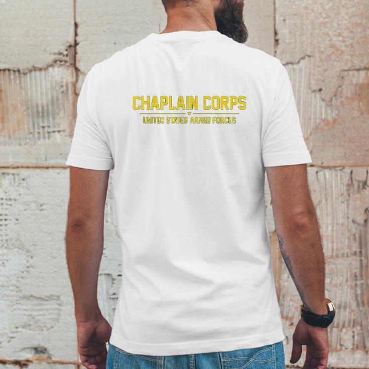 United States Army Chaplain Corps Mens Back Print T-shirt Funny Gifts