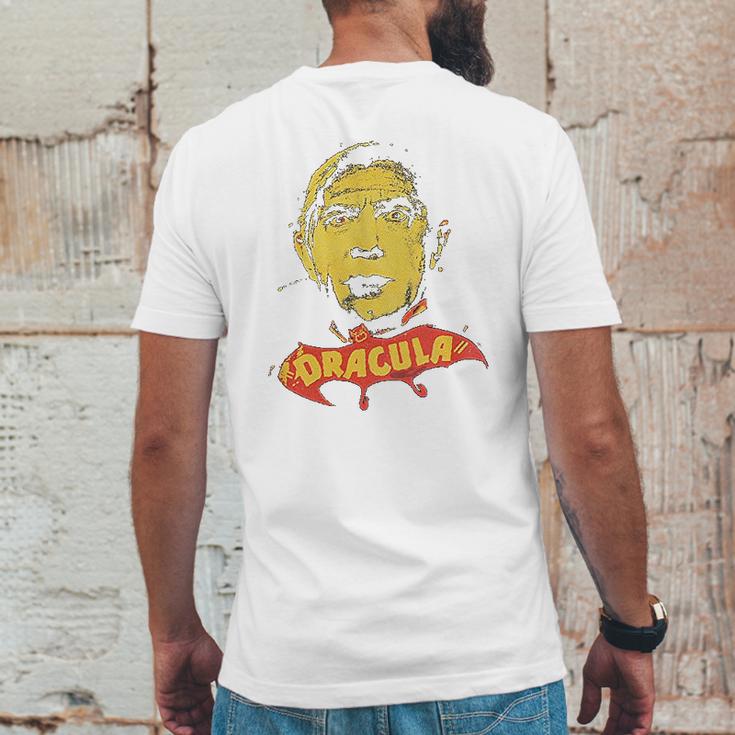 Universal Monsters Dracula Bela Lugosi Yellow Face Mens Back Print T-shirt Funny Gifts