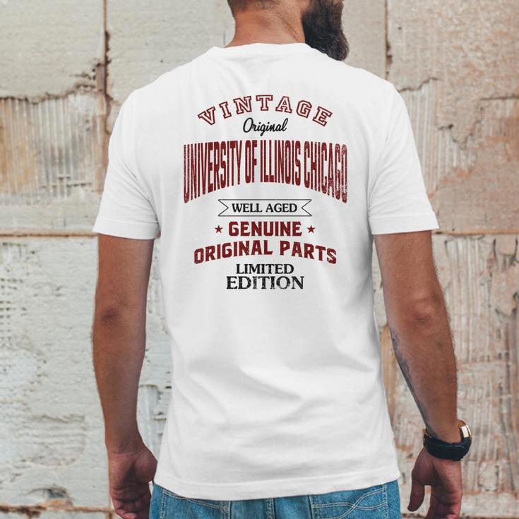 University Of Illinois Chicago Well Aged Vintage Original Parts 2020 Mens Back Print T-shirt Funny Gifts