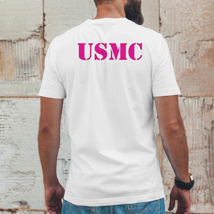 Usmc Emblem Marine Corp Mens Back Print T-shirt Funny Gifts